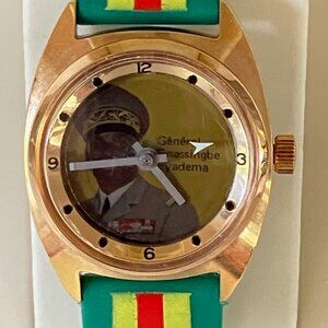 Magic Ghost Dial Gnassingbé Eyadéma African Propaganda Swiss Watch
